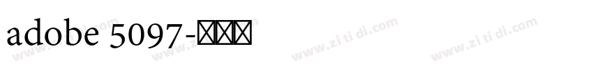 adobe 5097字体转换